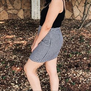 Gingham skirt